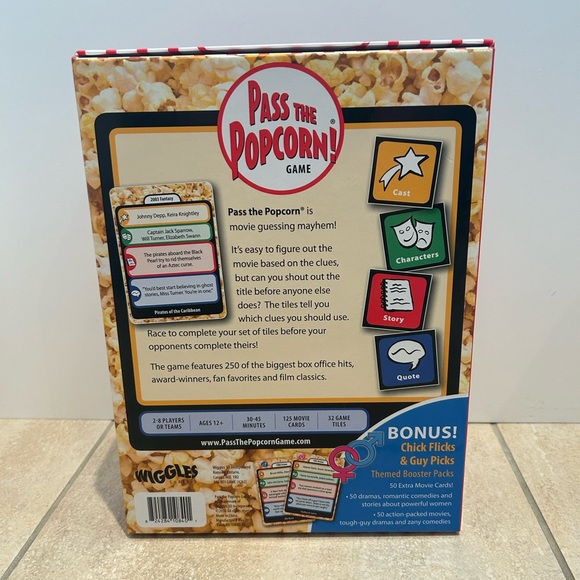 Pass the popcorn movie guessing game new! - Picture 3 of 3
